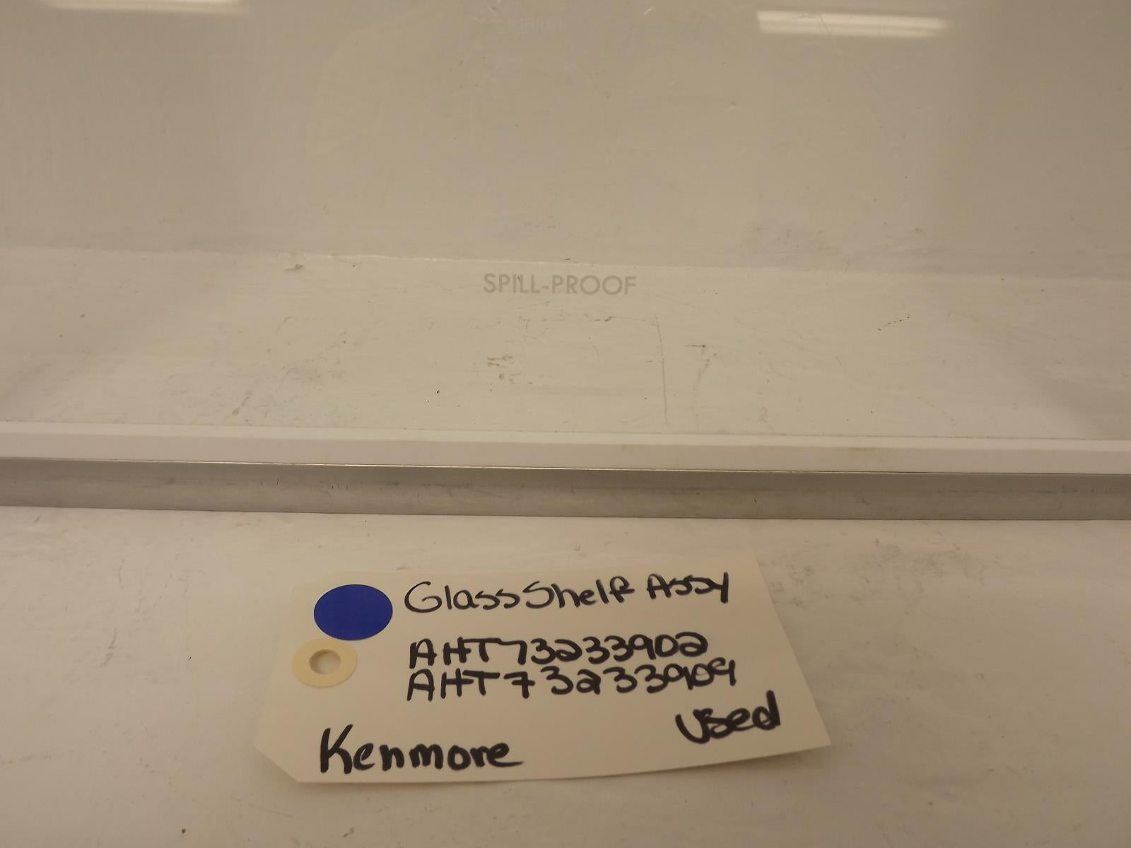 Kenmore Refrigerator AHT73233902 AHT73233909 Glass Shelf Assy Used Kenmore Refrigerator AHT73233902 AHT73233909 Glass Shelf Assy Used